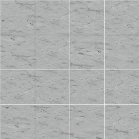 Textures   -   ARCHITECTURE   -   TILES INTERIOR   -   Marble tiles   -   White  - Carrara veined marble floor tile texture seamless 14839 (seamless)