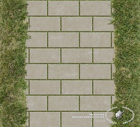 Textures   -   ARCHITECTURE   -   PAVING OUTDOOR   -   Parks Paving  - Concrete park paving texture seamless 18700 (seamless)