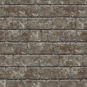 Textures   -   ARCHITECTURE   -   ROADS   -   Paving streets   -   Damaged cobble  - Dirt street paving cobblestone texture seamless 07480 (seamless)