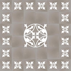 Textures   -   ARCHITECTURE   -   TILES INTERIOR   -   Cement - Encaustic   -  Encaustic - Traditional encaustic cement ornate tile texture seamless 13472