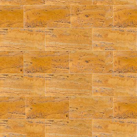 Textures   -   ARCHITECTURE   -   TILES INTERIOR   -   Marble tiles   -  Travertine - Yellow travertine floor tile texture seamless 14697