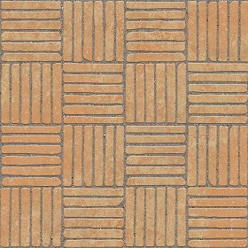 Textures   -   ARCHITECTURE   -   PAVING OUTDOOR   -   Terracotta   -   Blocks regular  - Cotto paving outdoor regular blocks texture seamless 06676 (seamless)