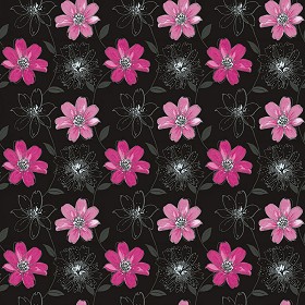 Textures   -   MATERIALS   -   WALLPAPER   -   Floral  - Floral wallpaper texture seamless 11020 (seamless)