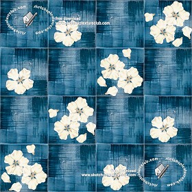 Textures   -   ARCHITECTURE   -   TILES INTERIOR   -   Ornate tiles   -   Floral tiles  - Ceramic floral tiles texture seamless 19201 (seamless)