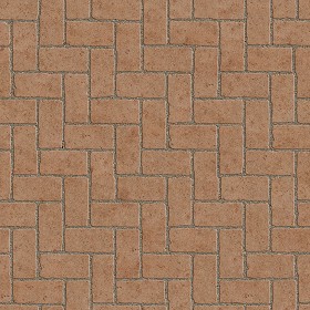 Textures   -   ARCHITECTURE   -   PAVING OUTDOOR   -   Terracotta   -   Herringbone  - Cotto paving herringbone outdoor texture seamless 06765 (seamless)