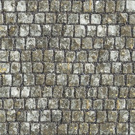 Textures   -   ARCHITECTURE   -   ROADS   -   Paving streets   -  Damaged cobble - Dirt street paving cobblestone texture seamless 07482