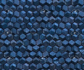 Textures   -   ARCHITECTURE   -   TILES INTERIOR   -  Hexagonal mixed - Tadao ando tokio jewel box wall tiles texture seamless 21177