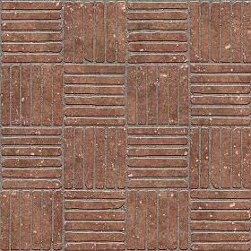 Textures   -   ARCHITECTURE   -   PAVING OUTDOOR   -   Terracotta   -   Blocks regular  - Cotto paving outdoor regular blocks texture seamless 06678 (seamless)