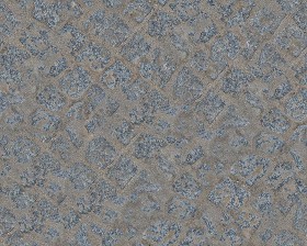 Textures   -   ARCHITECTURE   -   ROADS   -   Paving streets   -   Damaged cobble  - Dirt street paving cobblestone texture seamless 17014 (seamless)