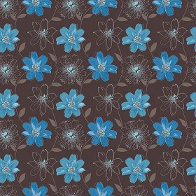 Textures   -   MATERIALS   -   WALLPAPER   -   Floral  - Floral wallpaper texture seamless 11023 (seamless)