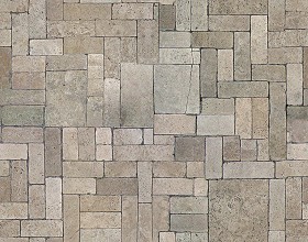 Textures   -   ARCHITECTURE   -   PAVING OUTDOOR   -   Pavers stone   -  Blocks mixed - Pavers stone mixed size texture seamless 06129