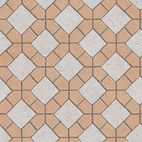 Textures   -   ARCHITECTURE   -   PAVING OUTDOOR   -   Terracotta   -  Blocks mixed - Paving cotto mixed size texture seamless 06608