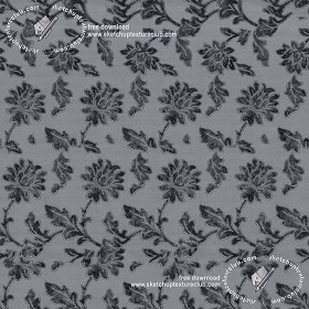 Textures   -   MATERIALS   -   FABRICS   -  Velvet - Floral velvet fabric texture seamless 19424