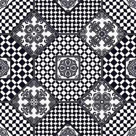 Textures   -   ARCHITECTURE   -   TILES INTERIOR   -   Ornate tiles   -  Patchwork - Patchwork tile texture seamless 16813