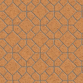 Textures   -   ARCHITECTURE   -   PAVING OUTDOOR   -   Terracotta   -   Blocks mixed  - Paving cotto mixed size texture seamless 06609 (seamless)