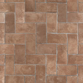Textures   -   ARCHITECTURE   -   TILES INTERIOR   -   Terracotta tiles  - Terracotta handmade tiles texture seamless 16051 (seamless)
