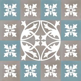 Textures   -   ARCHITECTURE   -   TILES INTERIOR   -   Cement - Encaustic   -  Encaustic - Traditional encaustic cement ornate tile texture seamless 13477