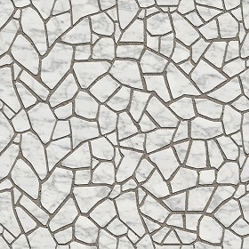 Textures   -   ARCHITECTURE   -   PAVING OUTDOOR   -  Flagstone - Carrara marble paving flagstone texture seamless 05908