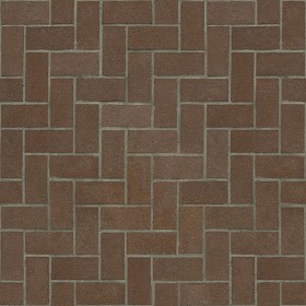 Textures   -   ARCHITECTURE   -   PAVING OUTDOOR   -   Terracotta   -   Herringbone  - Cotto paving herringbone outdoor texture seamless 06769 (seamless)