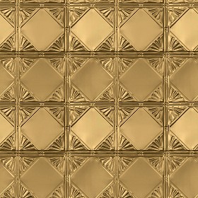 Textures   -   MATERIALS   -   METALS   -  Panels - Gold metal panel texture seamless 10434