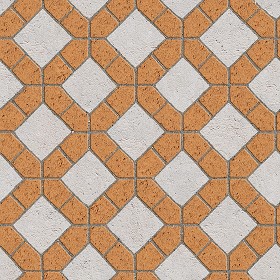 Textures   -   ARCHITECTURE   -   PAVING OUTDOOR   -   Terracotta   -  Blocks mixed - Paving cotto mixed size texture seamless 06610