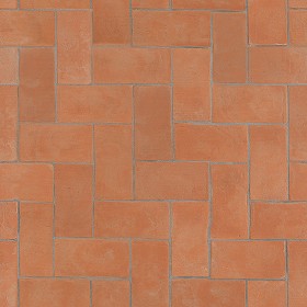 Textures   -   ARCHITECTURE   -   TILES INTERIOR   -  Terracotta tiles - Terracotta handmade tiles texture seamless 16052