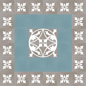 Textures   -   ARCHITECTURE   -   TILES INTERIOR   -   Cement - Encaustic   -  Encaustic - Traditional encaustic cement ornate tile texture seamless 13478