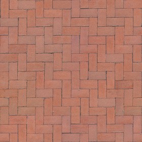 Textures   -   ARCHITECTURE   -   PAVING OUTDOOR   -   Terracotta   -  Herringbone - Cotto paving herringbone outdoor texture seamless 06770