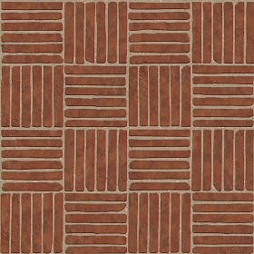 Textures   -   ARCHITECTURE   -   PAVING OUTDOOR   -   Terracotta   -  Blocks regular - Cotto paving outdoor regular blocks texture seamless 06682