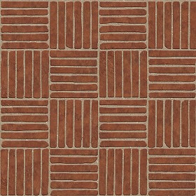 Textures   -   ARCHITECTURE   -   PAVING OUTDOOR   -   Terracotta   -   Blocks regular  - Cotto paving outdoor regular blocks texture seamless 06682 (seamless)