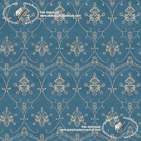 Textures   -   MATERIALS   -   FABRICS   -  Velvet - Damask velvet fabric texture seamless 19426