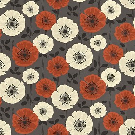 Textures   -   MATERIALS   -   WALLPAPER   -   Floral  - Floral wallpaper texture seamless 11025 (seamless)