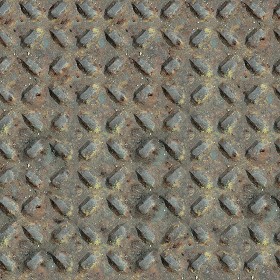 Textures   -   MATERIALS   -   METALS   -   Plates  - Iron rusty dirty metal plate texture seamless 10617 (seamless)