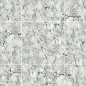 Textures   -   ARCHITECTURE   -   TILES INTERIOR   -   Marble tiles   -  White - Carrara veined marble floor tile texture seamless 14847