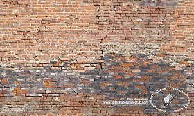 Textures   -   ARCHITECTURE   -   BRICKS   -  Damaged bricks - Old damaged bricks texture seamless 18109