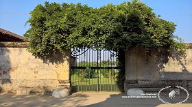 Textures   -   ARCHITECTURE   -   BUILDINGS   -   Gates  - Old rusty rural iron entrance gate texture 18611