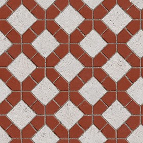 Textures   -   ARCHITECTURE   -   PAVING OUTDOOR   -   Terracotta   -  Blocks mixed - Paving cotto mixed size texture seamless 06612