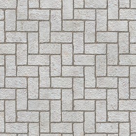 Textures   -   ARCHITECTURE   -   PAVING OUTDOOR   -   Pavers stone   -  Herringbone - Stone paving outdoor herringbone texture seamless 06553