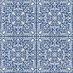 Textures   -   ARCHITECTURE   -   TILES INTERIOR   -   Ornate tiles   -   Mixed patterns  - Ceramic ornate tile texture seamless 20274 (seamless)