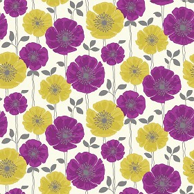 Textures   -   MATERIALS   -   WALLPAPER   -   Floral  - Floral wallpaper texture seamless 11027 (seamless)