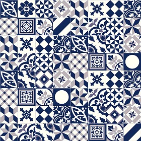 Textures   -   ARCHITECTURE   -   TILES INTERIOR   -   Ornate tiles   -  Patchwork - Patchwork tile texture seamless 16817