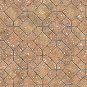Textures   -   ARCHITECTURE   -   PAVING OUTDOOR   -   Terracotta   -  Blocks mixed - Paving cotto mixed size texture seamless 06613