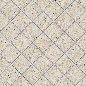 Textures   -   ARCHITECTURE   -   PAVING OUTDOOR   -   Marble  - Roman travertine paving outdoor texture seamless 17817 (seamless)