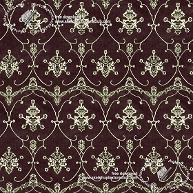 Textures   -   MATERIALS   -   FABRICS   -   Velvet  - Damask velvet fabric texture seamless 19429 (seamless)