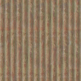 Textures   -   MATERIALS   -   METALS   -  Corrugated - Dirty corrugated metal texture seamless 09965