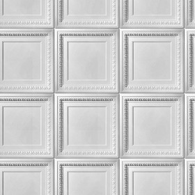 Textures   -   ARCHITECTURE   -   DECORATIVE PANELS   -   3D Wall panels   -  White panels - White interior 3D wall panel texture seamless 02975