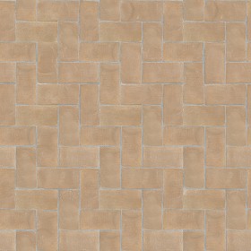 Textures   -   ARCHITECTURE   -   PAVING OUTDOOR   -   Terracotta   -  Herringbone - Cotto paving herringbone outdoor texture seamless 06774