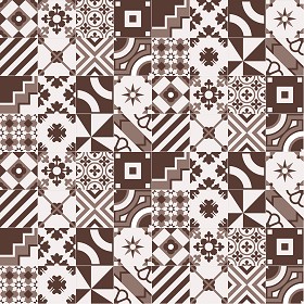 Textures   -   ARCHITECTURE   -   TILES INTERIOR   -   Ornate tiles   -   Patchwork  - Patchwork tile texture seamless 16819 (seamless)