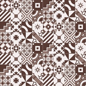 Textures   -   ARCHITECTURE   -   TILES INTERIOR   -   Ornate tiles   -  Patchwork - Patchwork tile texture seamless 16819