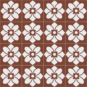Textures   -   ARCHITECTURE   -   TILES INTERIOR   -   Cement - Encaustic   -  Victorian - Victorian cement floor tile texture seamless 13702